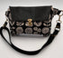 Canvas Kokka & Black Cork Crossbody Belt Bag – Handmade & Versatile