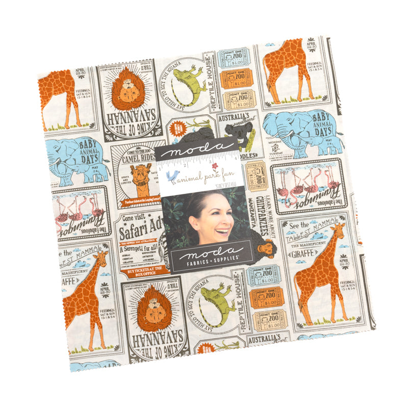 Animal Park Fun Layer Cake– Stacy Iest Hsu for Moda Fabrics -Ships in January