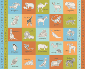 Animal Park Baby Quilt Kit by Stacy Iest Hsu for Moda Fabrics 45x52 Panel Kit