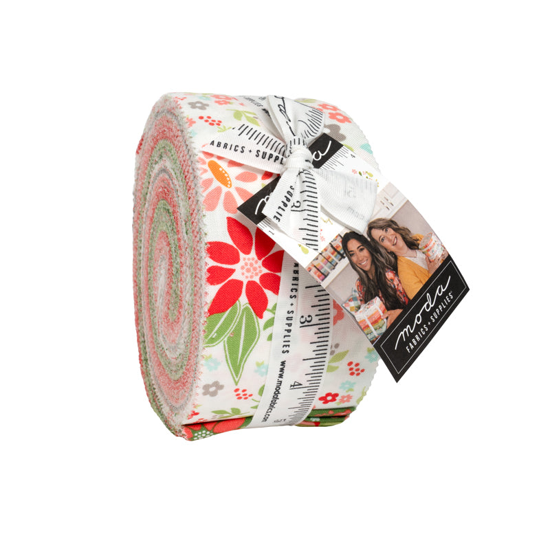 Poinsettia and Pear Jelly Roll by Sherri and Chelsi Moda Fabrics Preorder Shipping May 2026