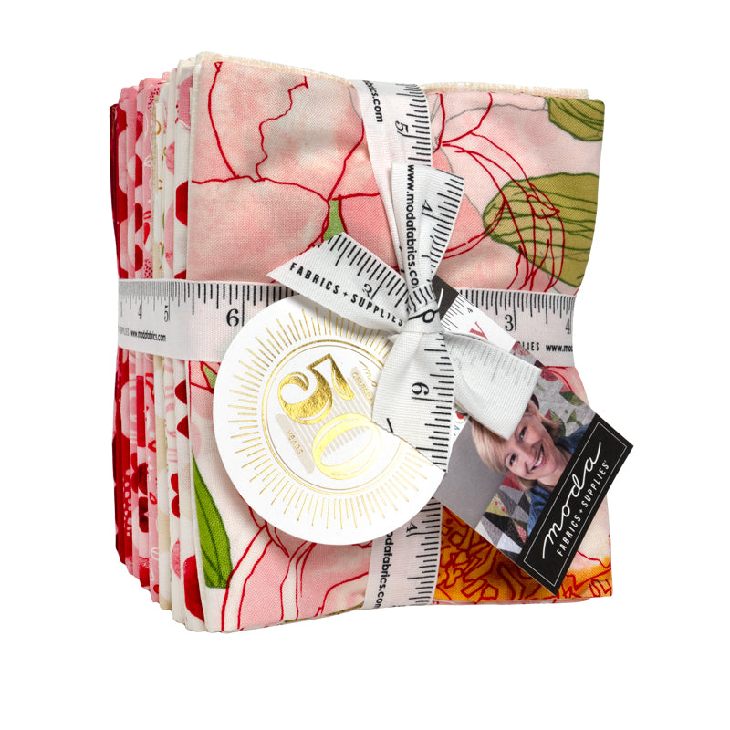 Darling Peony Fat Quarter Bundle by Robin Pickens for Moda Fabrics 21 Fat Quarters - Ships in November