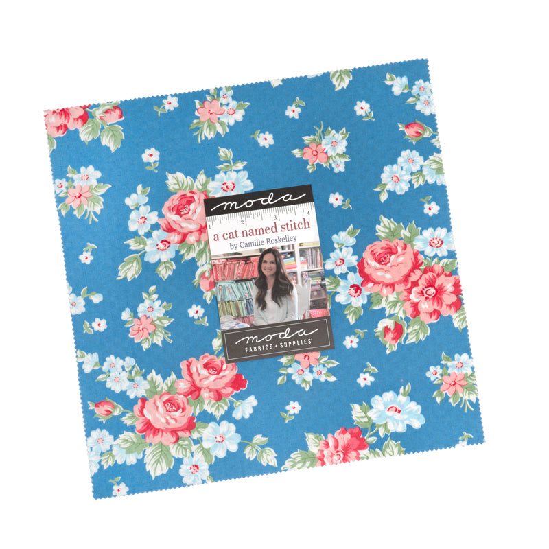 A Cat Named Stitch Layer Cake PREORDER Camille Roskelley for Moda Fabrics Ships April 2026