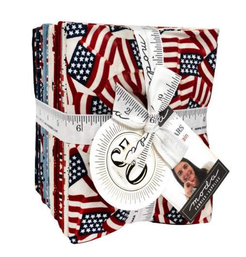 America 250 Years Fat Quarter Bundle with Panel (23 FQs and one panel) by Deb Strain for Moda Fabrics