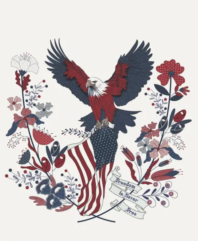 Preorder -American Gatherings III Panel by Primitive Gatherings – Panel size is 35” x 42— Ships in December