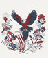 Preorder -American Gatherings III Panel by Primitive Gatherings – Panel size is 35” x 42— Ships in December