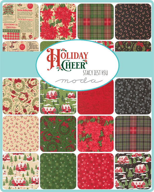Holiday Cheer Charm Pack 5x5  – Stacy Iest Hsu for Moda Fabrics – Preorder – Arriving May 2026