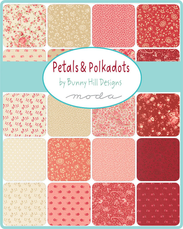 Petals and Polka Dots Fat Quarter Bundle – 30 FQ’s- Bunny Hill Designs for Moda Fabrics – Preorder – Arriving April 2026