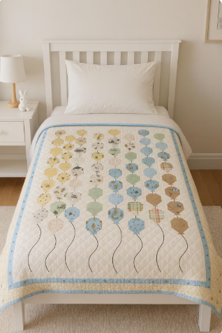 Balloon Release quilt kit featuring Winnie the Pooh from Riley Blake Designs 52x64