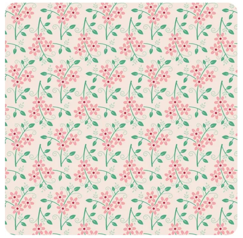 Berry & Sage 108" Wide Back Bouquet Latte by Lori Holt for Riley Blake Designs – Sold by the Yard – Preorder Shipping in March (Copy)