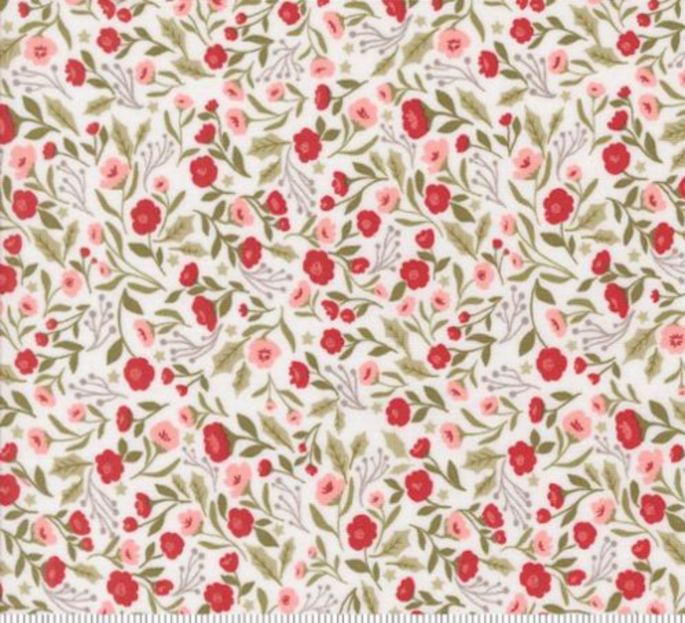 Berry and Pine Snow 5241 11 Backing – The Perfect Backing for the Merry Christmas Darling Panel!