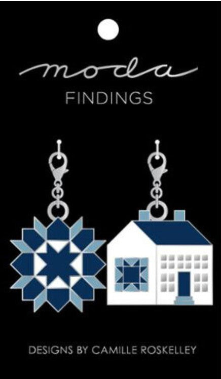 Camille Roskelley / Block & House Zipper Pulls Charms - Nantucket, Summer, Dwell, Shoreline
