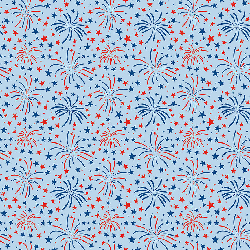 Liberty Stars Quilt Kit – Firecracker by My Minds Eye for Riley Blake – 56” x 74”