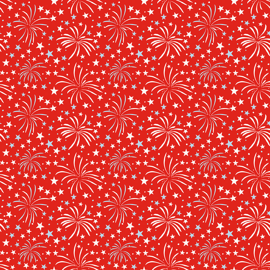 Liberty Stars Quilt Kit – Firecracker by My Minds Eye for Riley Blake – 56” x 74”