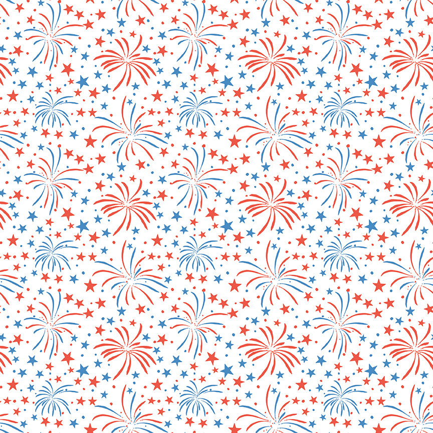 Liberty Stars Quilt Kit – Firecracker by My Minds Eye for Riley Blake – 56” x 74”