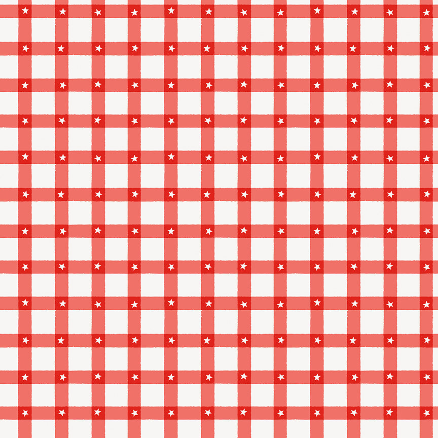 Liberty Stars Quilt Kit – Firecracker by My Minds Eye for Riley Blake – 56” x 74”