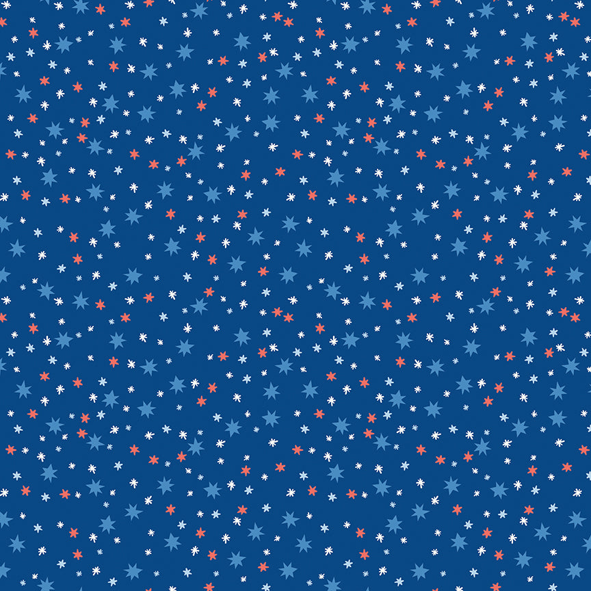 Liberty Stars Quilt Kit – Firecracker by My Minds Eye for Riley Blake – 56” x 74”