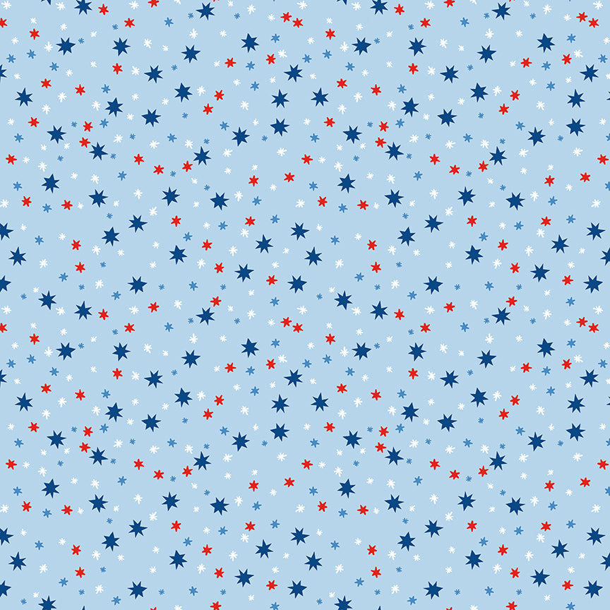 Liberty Stars Quilt Kit – Firecracker by My Minds Eye for Riley Blake – 56” x 74”