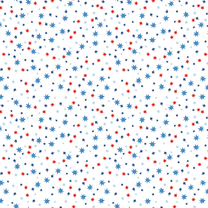 Liberty Stars Quilt Kit – Firecracker by My Minds Eye for Riley Blake – 56” x 74”