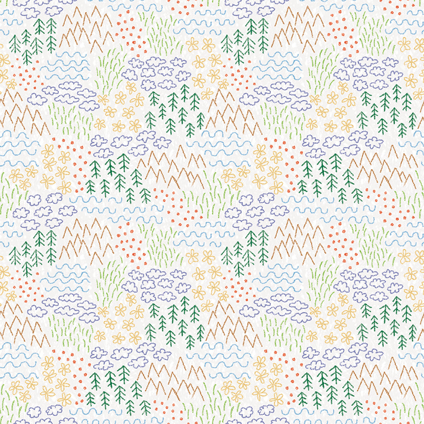 Preorder- Colorful Critters Panel Boxed Quilt Kit from Riley Blake 51x65.5 Shipping July 2026