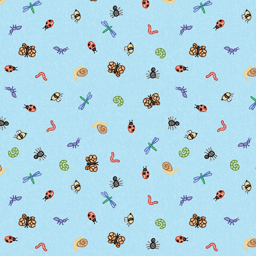 Preorder- Colorful Critters Rolie Polie – Riley Blake Designs – Preorder Ships in June