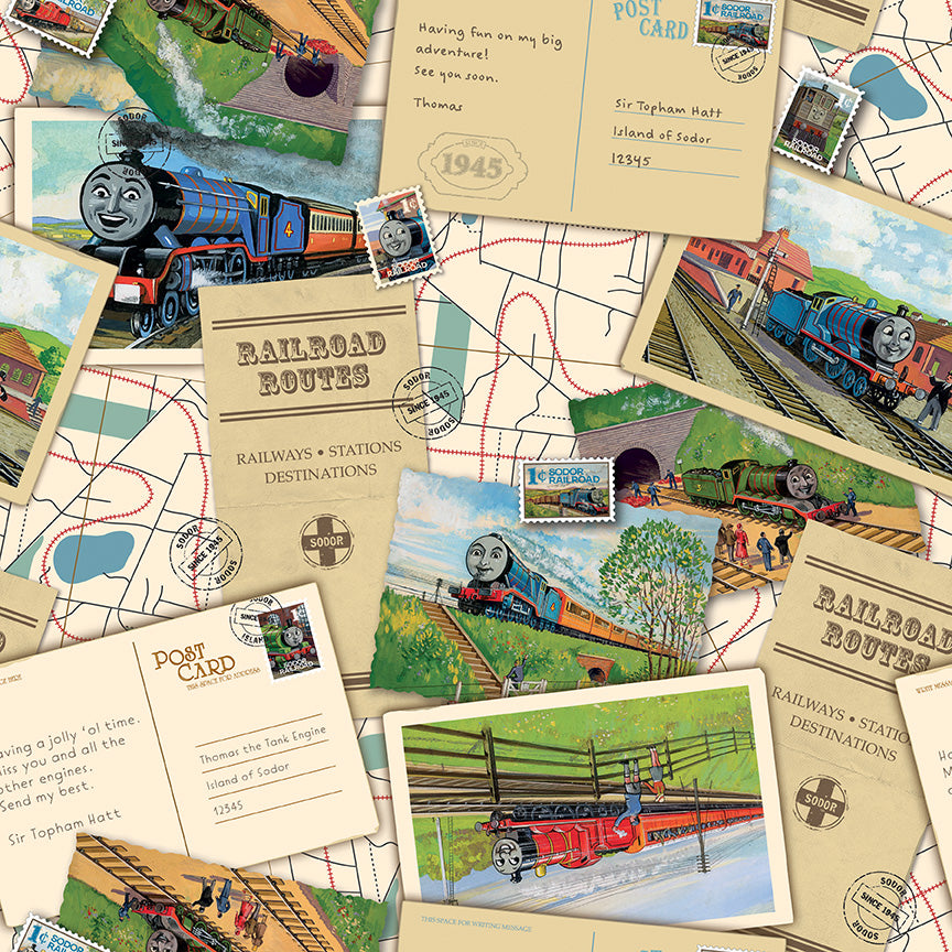 Thomas the Tank Railway Quilt Kit - Celebrate 80 years! Shipping in October