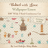 Coming Soon -Baked with Love Linen Wallpaper 108" Wideback 3 Yard Continuous Cut -By Lori Holt for Riley Blake Designs