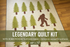 Legendary Quilt Kit – Elizabeth Hartman Pattern – Robin Pickens Thatched Fabric for Moda – 60 x 72 Woodland Quilt