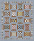 Reserve Now - Honey Locust Checkered Spools Boxed Quilt Kit by Amber Johnson