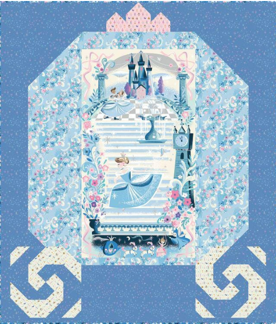Coming Soon- Wishes Cinderella's Carriage Panel Boxed Quilt Kit by Jill Howarth