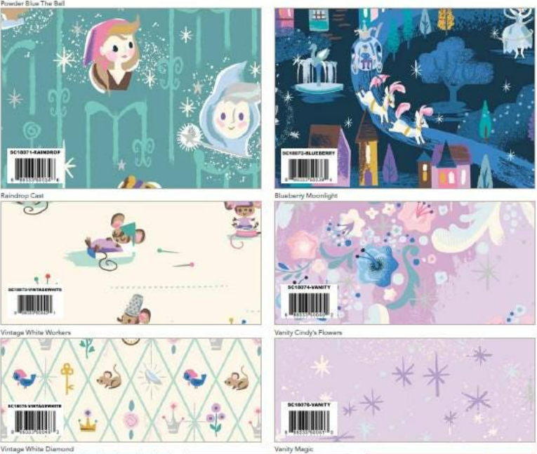 Coming Soon- Cinderella Wishes Happy Vibes Quilt Kit, by Jill Howarth 63 × 72.5
