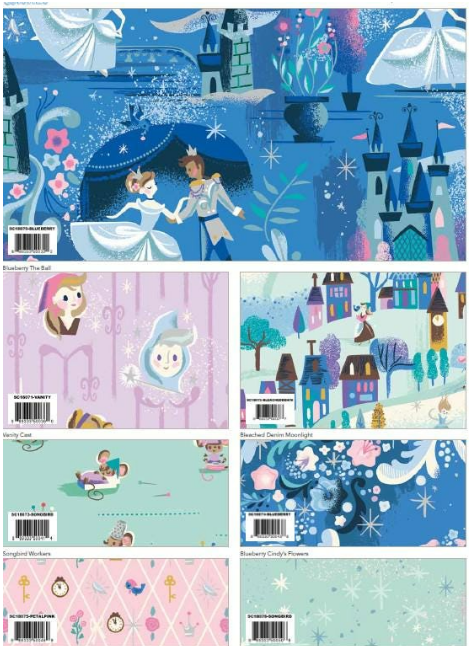 Coming Soon- Cinderella Wishes Fat Quarter Bundle (21 FQ) by Jill Howarth, for Riley Blake Designers