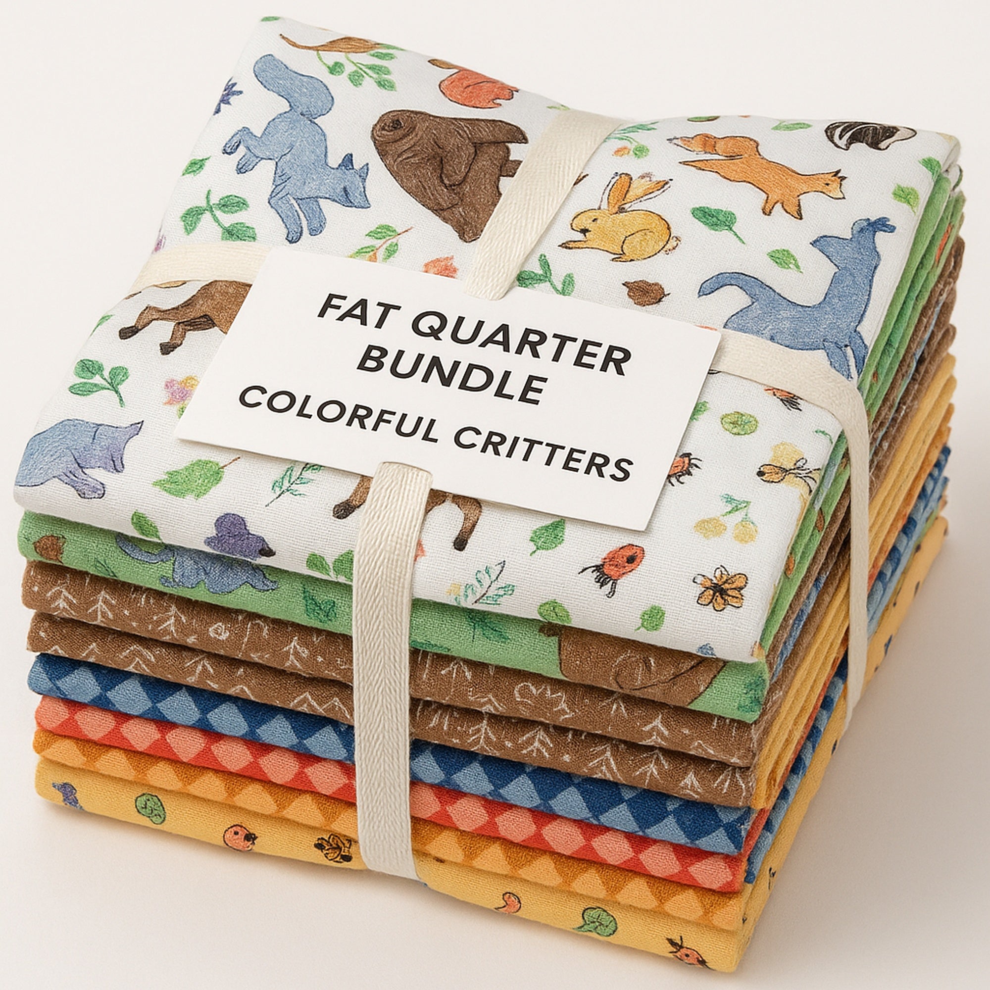 Preorder- Colorful Critters Fat Quarter Bundle 15 Fat Quarters – Riley Blake Designs Ships in June