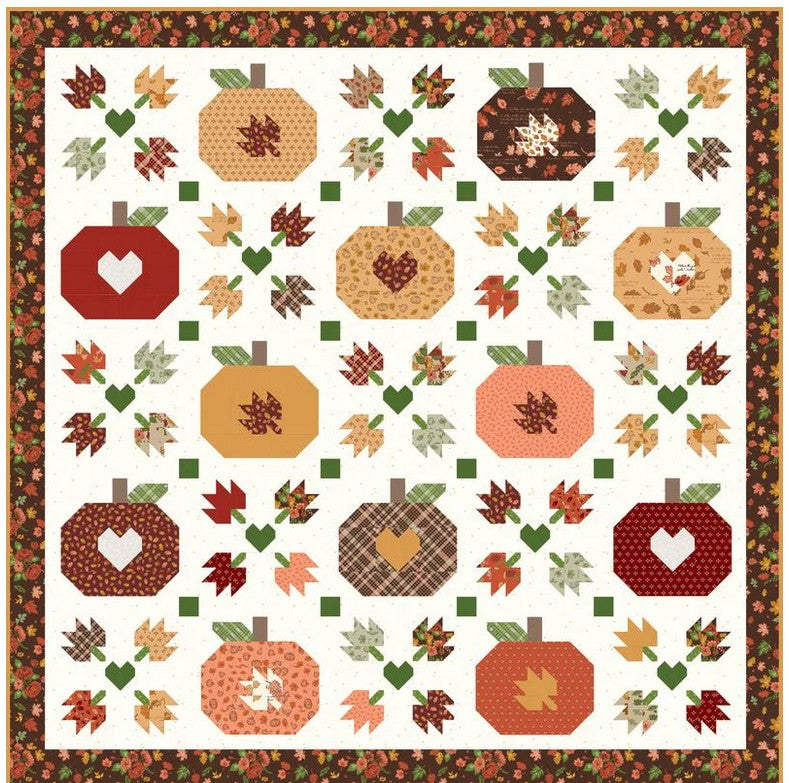 Cozy Autumn Boxed Quilt Kit by Beverly McCullough for Riley Blake Designs – 79” x 79” – Ships July 2026