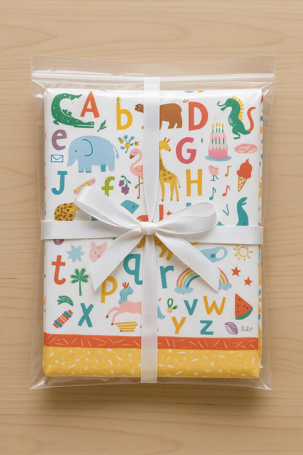 Get Your Cray-On Panel Quilt Kit – Crayola Alphabet Quilt-  Fabric is licensed and from Riley Blake Finished size 55.5 x 62.5