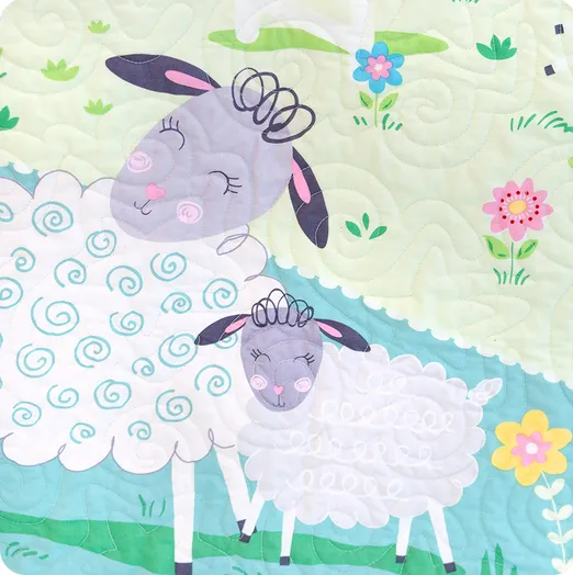 I Love Ewe Quilt Kit – Includes Pattern & Fabrics for 44” x 52