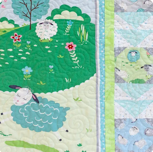 I Love Ewe Quilt Kit – Includes Pattern & Fabrics for 44” x 52