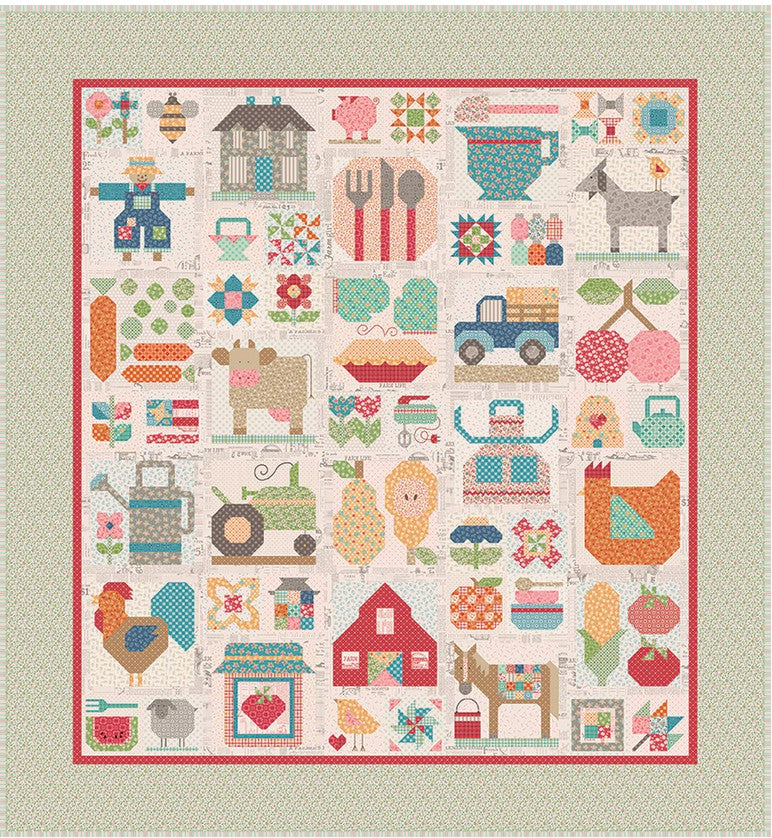 Farmer’s Daughter Farm Fresh Sew Along Quilt Kit by Lori Holt – Limited Edition Box Kit! Ships in January