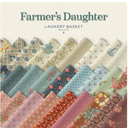 Farmer’s Daughter Fabric 10x10 squares 42  (layer cake) By Laundry Basket Quilts for Andover Fabrics