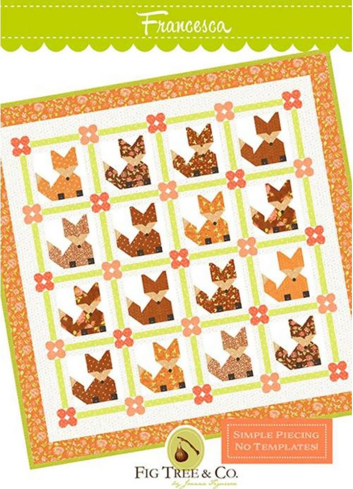 Francesca Quilt Kit – Featuring Cinnamon & Cream by Fig Tree & Co. for Moda Fabrics