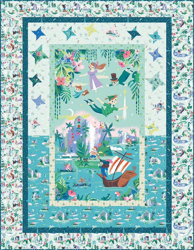 Reserve Now: Forever Neverland Panel Boxed Quilt Kit by The RBD Designers