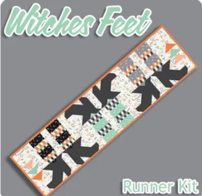 Witches Feet Table Runner Kit 14" x 54" – Frank and Friends Collection Ships April