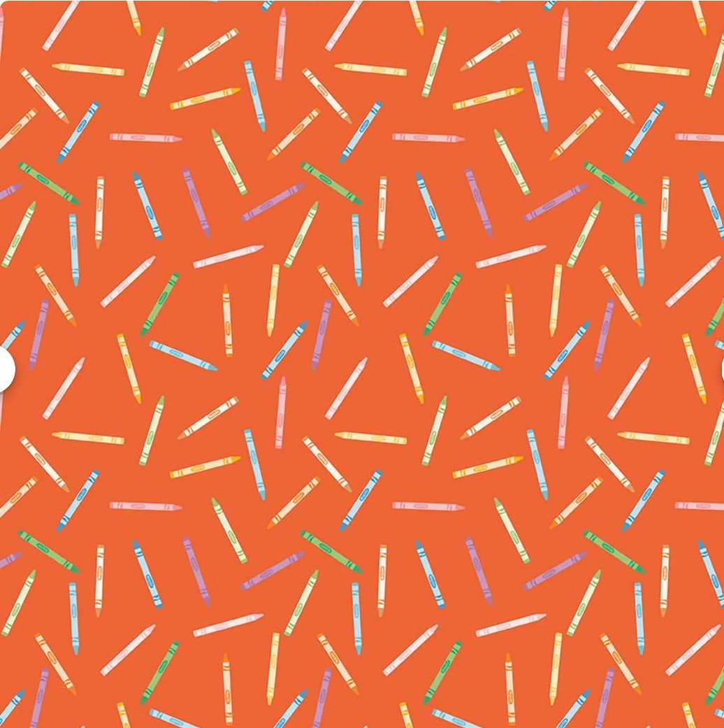 Get Your Cray-On Panel Quilt Kit – Crayola Alphabet Quilt-  Fabric is licensed and from Riley Blake Finished size 55.5 x 62.5