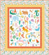 Get Your Cray-On Panel Quilt Kit – Crayola Alphabet Quilt-  Fabric is licensed and from Riley Blake Finished size 55.5 x 62.5