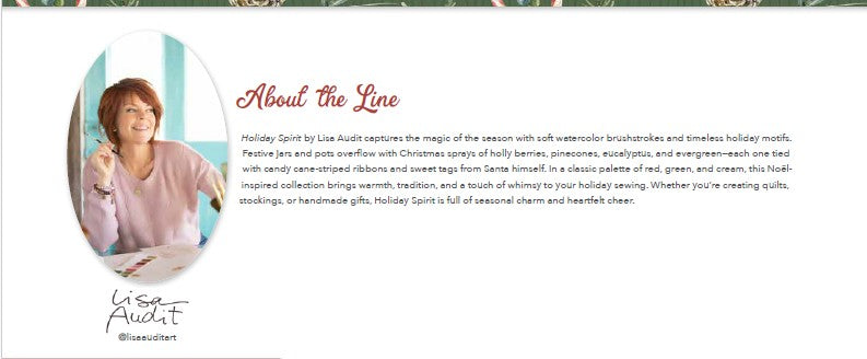 Holiday Spirit Season’s Greetings Wreath Panel by Lisa Audit for Riley Blake Designs – Ships May 2026