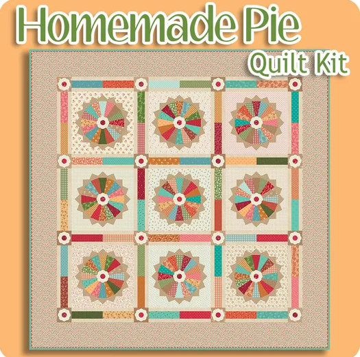 Coming Soon- Homemade Pie Quilt Kit – Lori Holt of Bee in My Bonnet – Baked With Love Collection – Riley Blake Designs