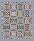 Honey Locust Checkered Spools Boxed Quilt Kit by Amber Johnson - Ships August 2025