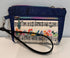 Zippy Clutch – Music Canvas &  Blue Cork with Rainbow Accents