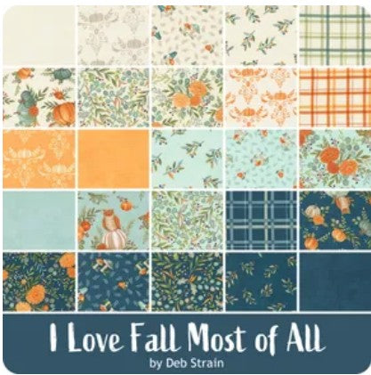 I Love Fall Most of All Charm Pack 5" x 5"  Deb Strain - Ships in July 2025