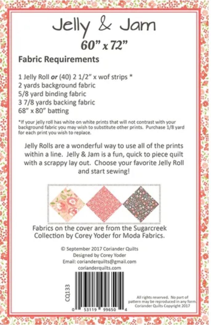Jelly & Jam Quilt Pattern – Coriander Quilts