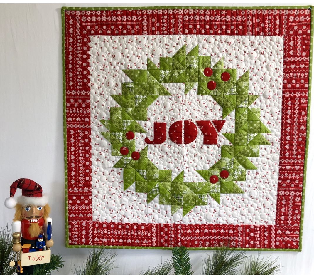 Joy Wreath Quilt Kit – Finished Size: 30" x 30"